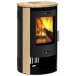 ACCENTE Kaminofen Nyborg 3.0, Sandstein, 7,5 kW – schwarz/sandstein