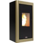 BLAZE Pelletofen Urban, 6,33 kw, WiFi-fähig – schwarz/bronze