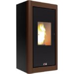 BLAZE Pelletofen Urban, 6,33 kw, WiFi-fähig – schwarz/rust