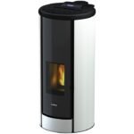 FREEPOINT Pelletofen Breeze, 9,1 kw, WiFi-fähig – schwarz/weiß