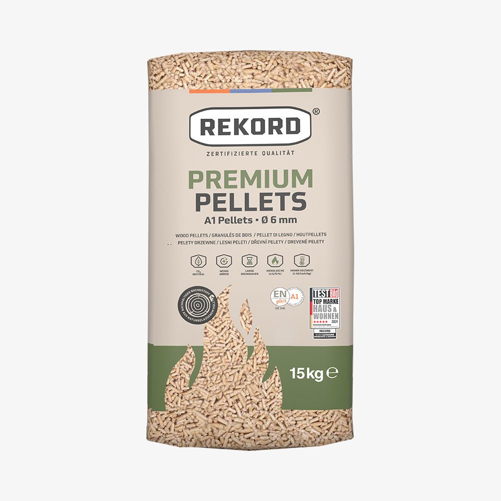 Pellet-Sack-Front-ohne-PEFC-Shop_2048x2048.jpg REKORD Holzpellets A1 ENplus 15 kg Sack – Bild 1
