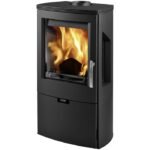 THORMA Kaminofen Wikantica, Stahlblech, 8 kW – schwarz