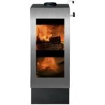 XEOOS Kaminofen x8 Patagonia, EdelStahl, 8 kW – silber
