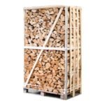 Eigenmarke Kammergetrocknetes Birken Eschen Mischbrennholz 25cm Gespalten 1 Palette