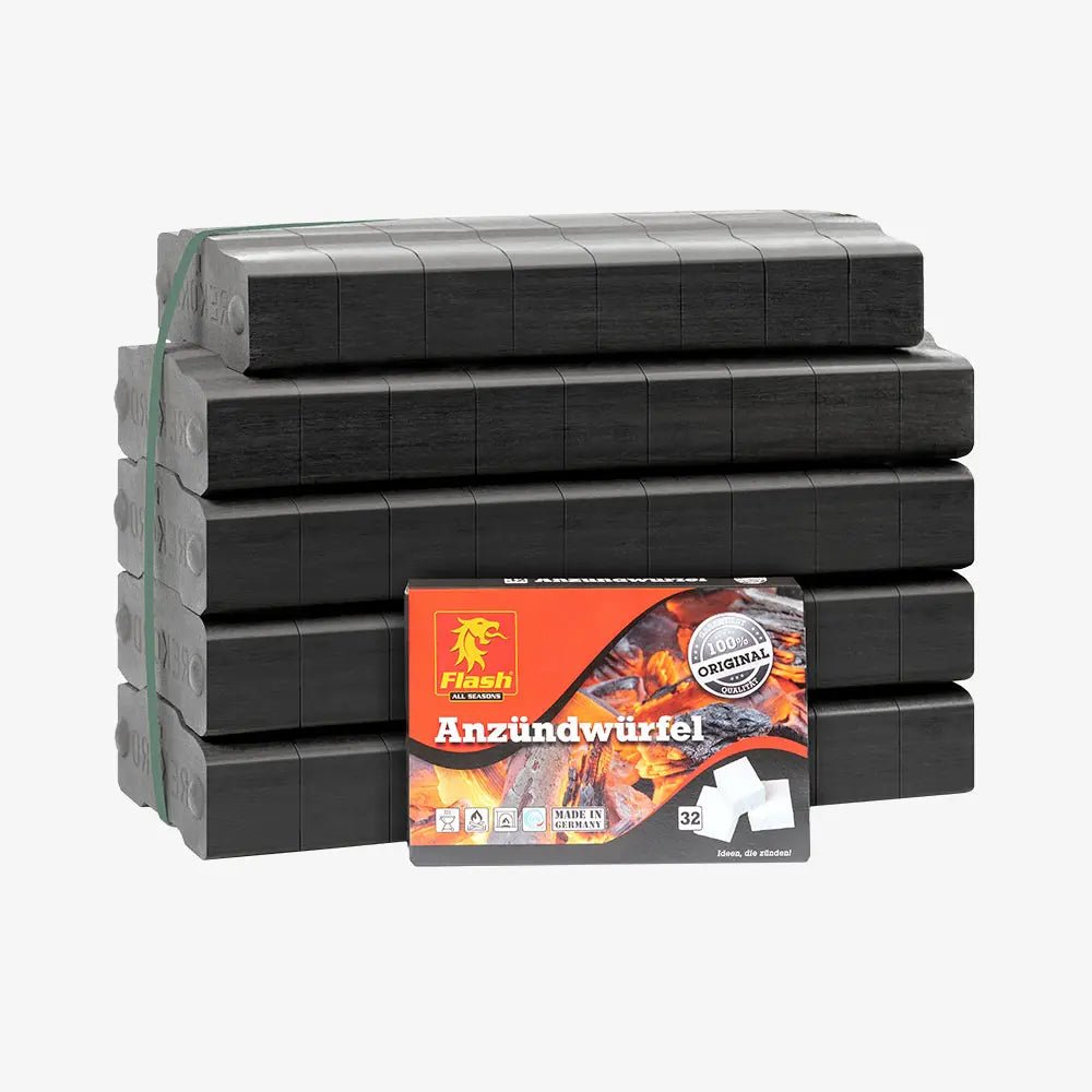 rekord-briketts-25-kg-anzndwrfel-2024-shop.jpg REKORD Braunkohlebriketts 25 kg Bündel 44 Steine Inklusive Kaminanzünder – Bild 1