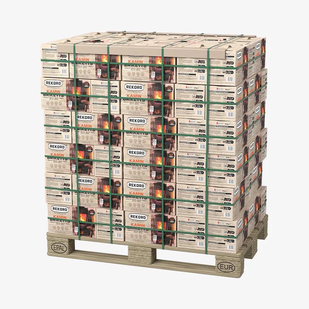 rekord-palette-kaminbriketts-t-te018fb.jpg REKORD Braunkohlebriketts 900 kg Palette 90 x 10kg – Bild 1